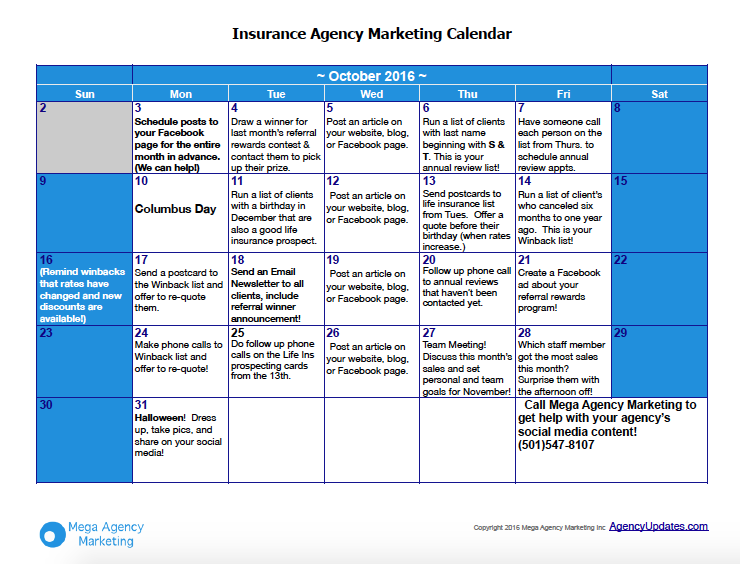 october-insurance-marketing-plan